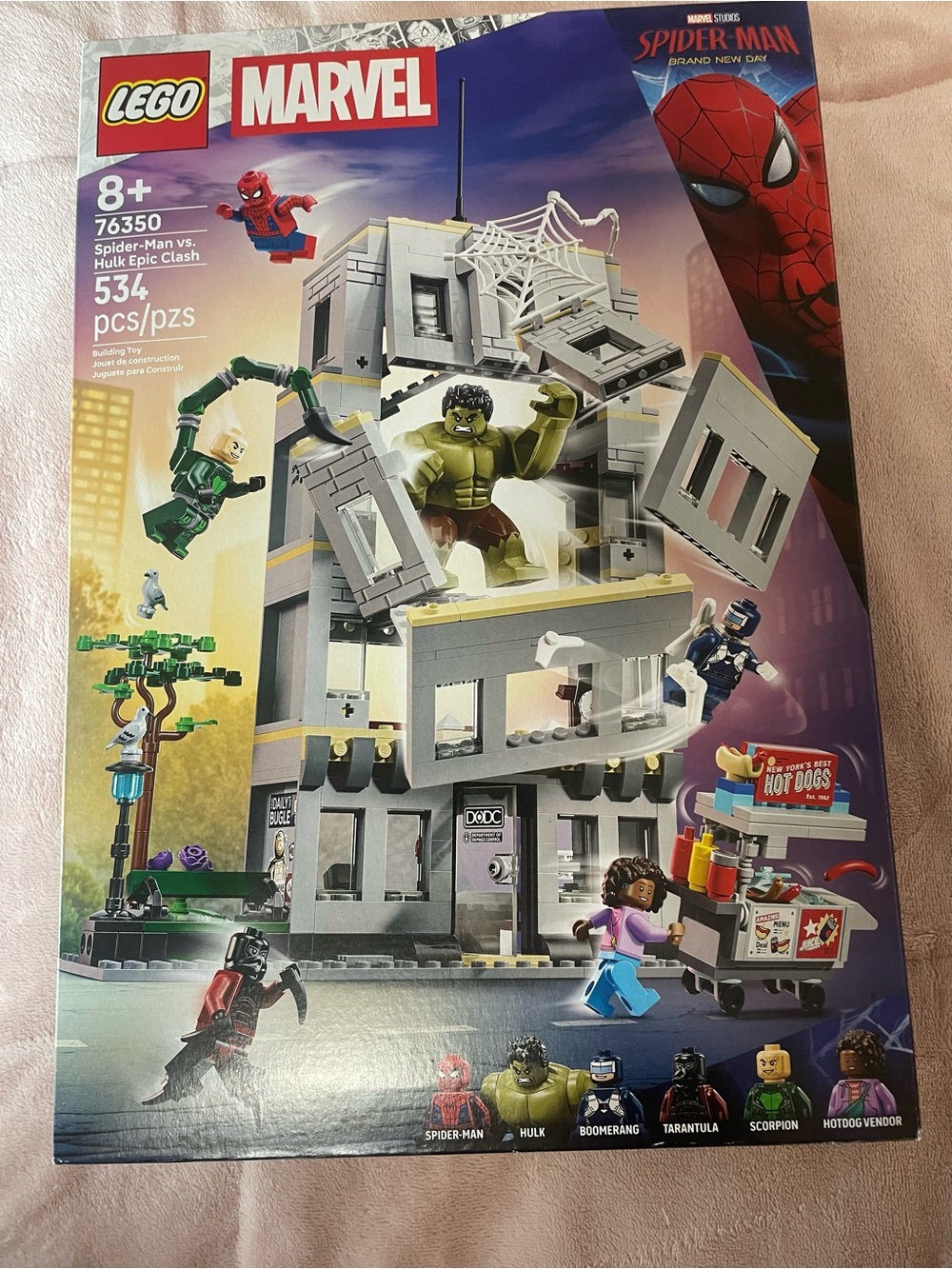 Lego Marvel Spider-Man vs Hulk Building Set - Gray, Green, Red, Blue